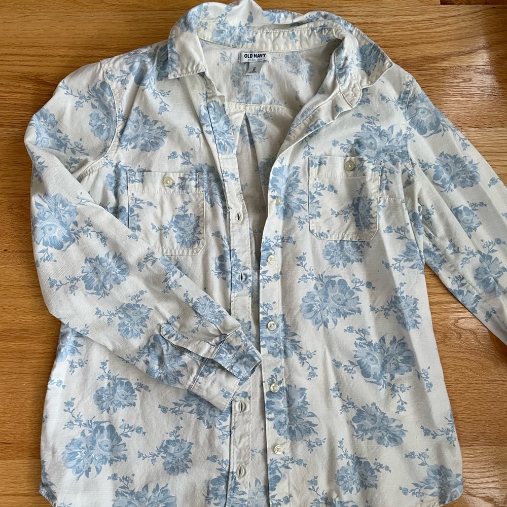 Old Navy Floral Button Down
